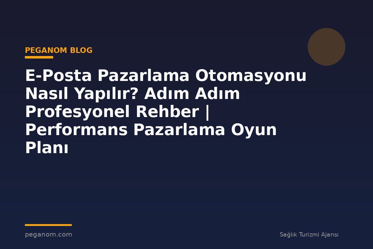 E-Posta Pazarlama Otomasyonu Nasıl Yapılır? Adım Adım Profesyonel Rehber | Performans Pazarlama Oyun Planı