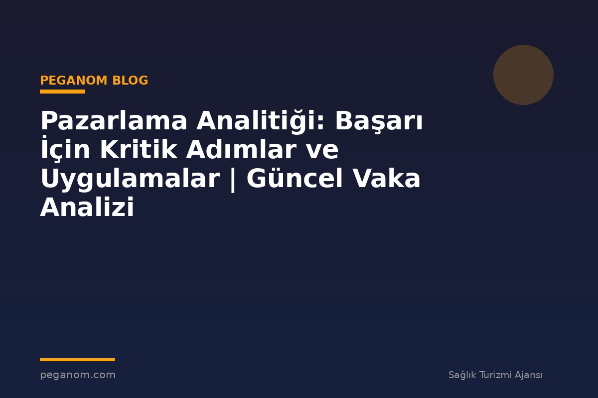 Pazarlama Analitiği: Başarı İçin Kritik Adımlar ve Uygulamalar | Güncel Vaka Analizi