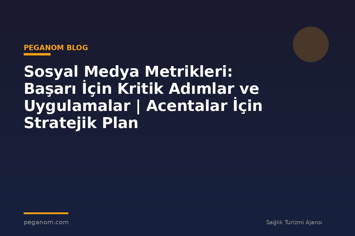 Sosyal Medya Metrikleri: Başarı İçin Kritik Adımlar ve Uygulamalar | Acentalar İçin Stratejik Plan
