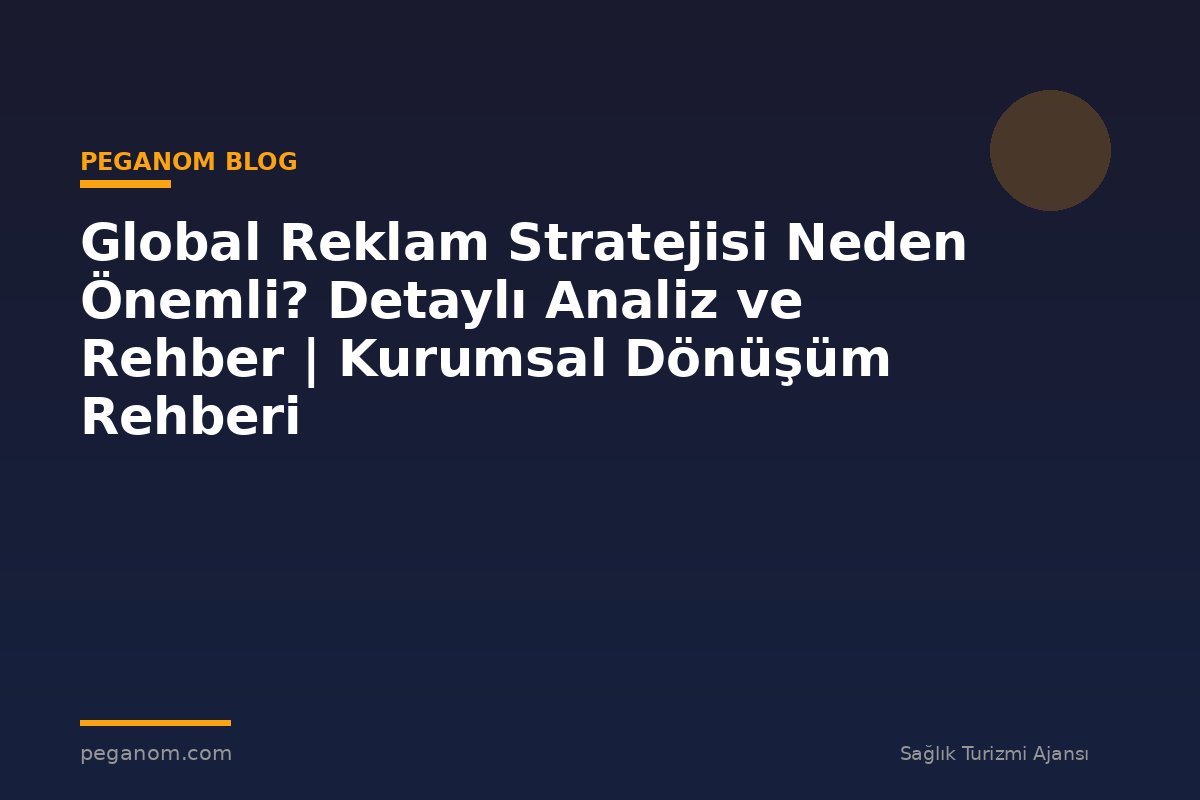 Global Reklam Stratejisi Neden Önemli? Detaylı Analiz ve Rehber | Kurumsal Dönüşüm Rehberi