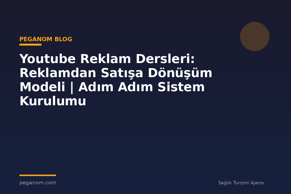 Youtube Reklam Dersleri: Reklamdan Satışa Dönüşüm Modeli | Adım Adım Sistem Kurulumu