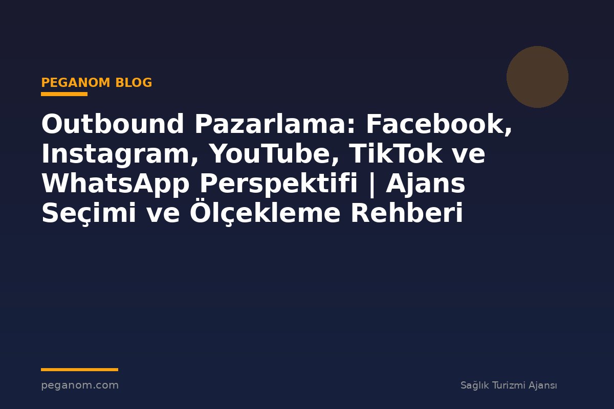 Outbound Pazarlama: Facebook, Instagram, YouTube, TikTok ve WhatsApp Perspektifi | Ajans Seçimi ve Ölçekleme Rehberi