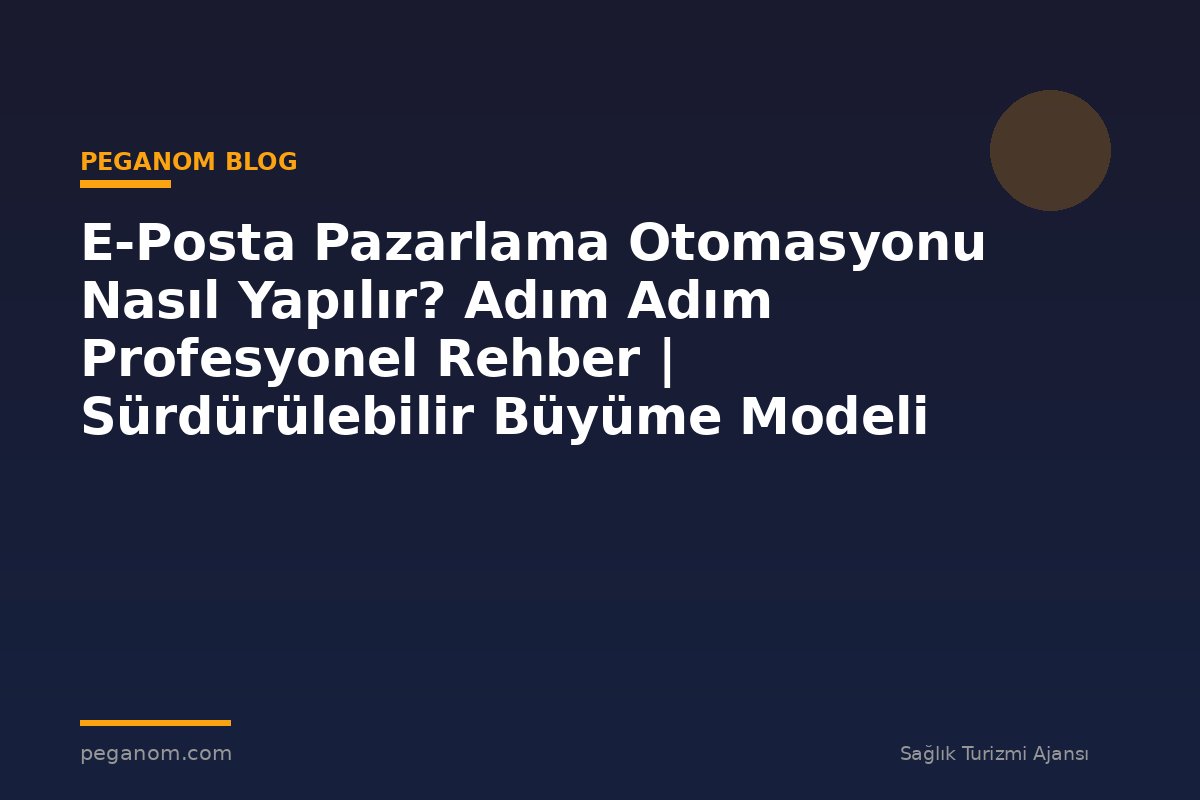 E-Posta Pazarlama Otomasyonu Nasıl Yapılır? Adım Adım Profesyonel Rehber | Sürdürülebilir Büyüme Modeli