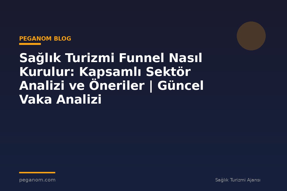 Sağlık Turizmi Funnel Nasıl Kurulur: Kapsamlı Sektör Analizi ve Öneriler | Güncel Vaka Analizi
