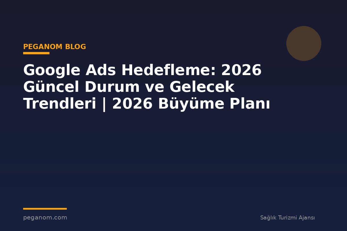 Google Ads Hedefleme: 2026 Güncel Durum ve Gelecek Trendleri | 2026 Büyüme Planı