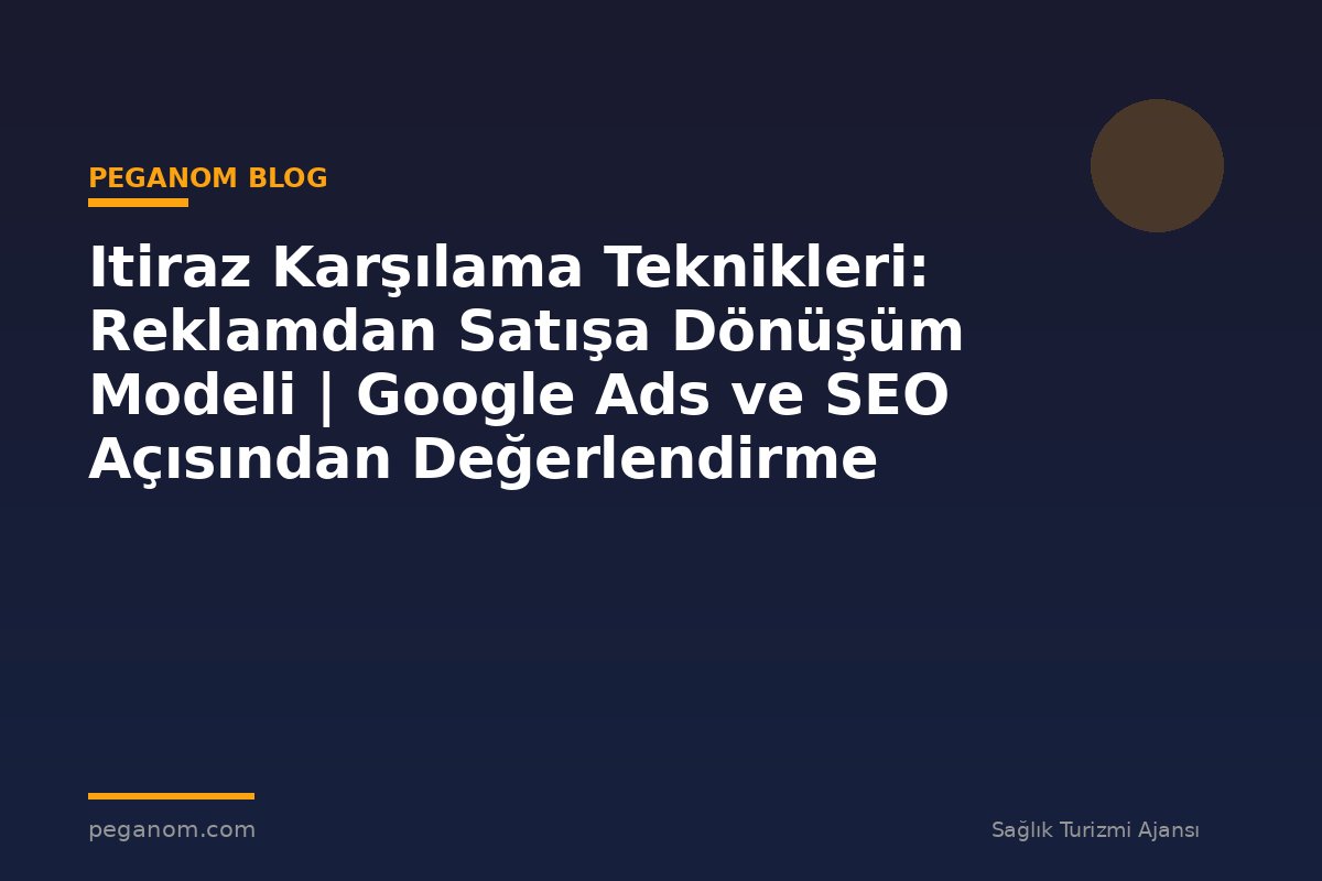 Itiraz Karşılama Teknikleri: Reklamdan Satışa Dönüşüm Modeli | Google Ads ve SEO Açısından Değerlendirme