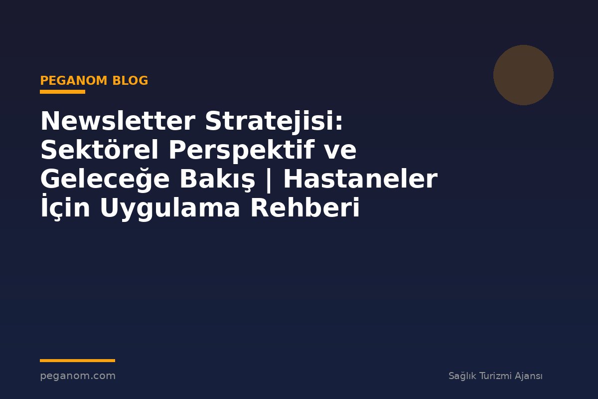 Newsletter Stratejisi: Sektörel Perspektif ve Geleceğe Bakış | Hastaneler İçin Uygulama Rehberi