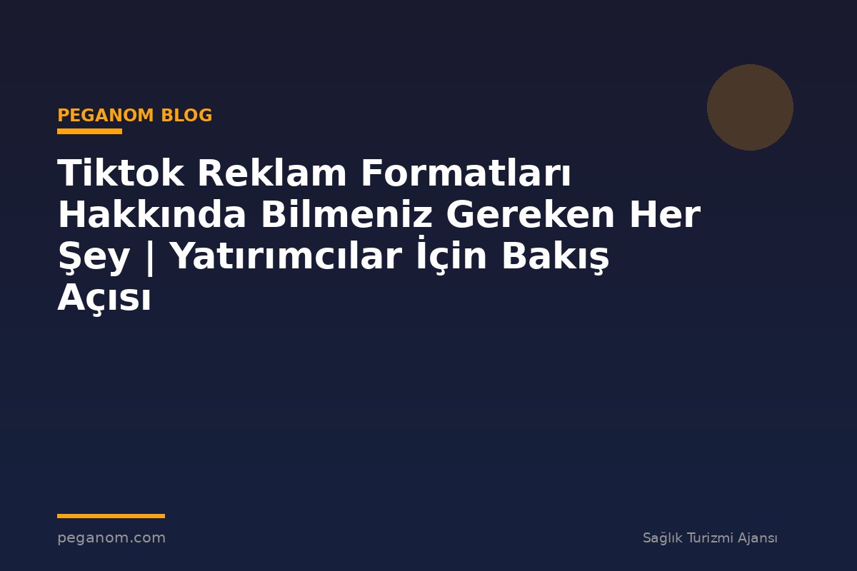 Tiktok Reklam Formatları Hakkında Bilmeniz Gereken Her Şey | Yatırımcılar İçin Bakış Açısı
