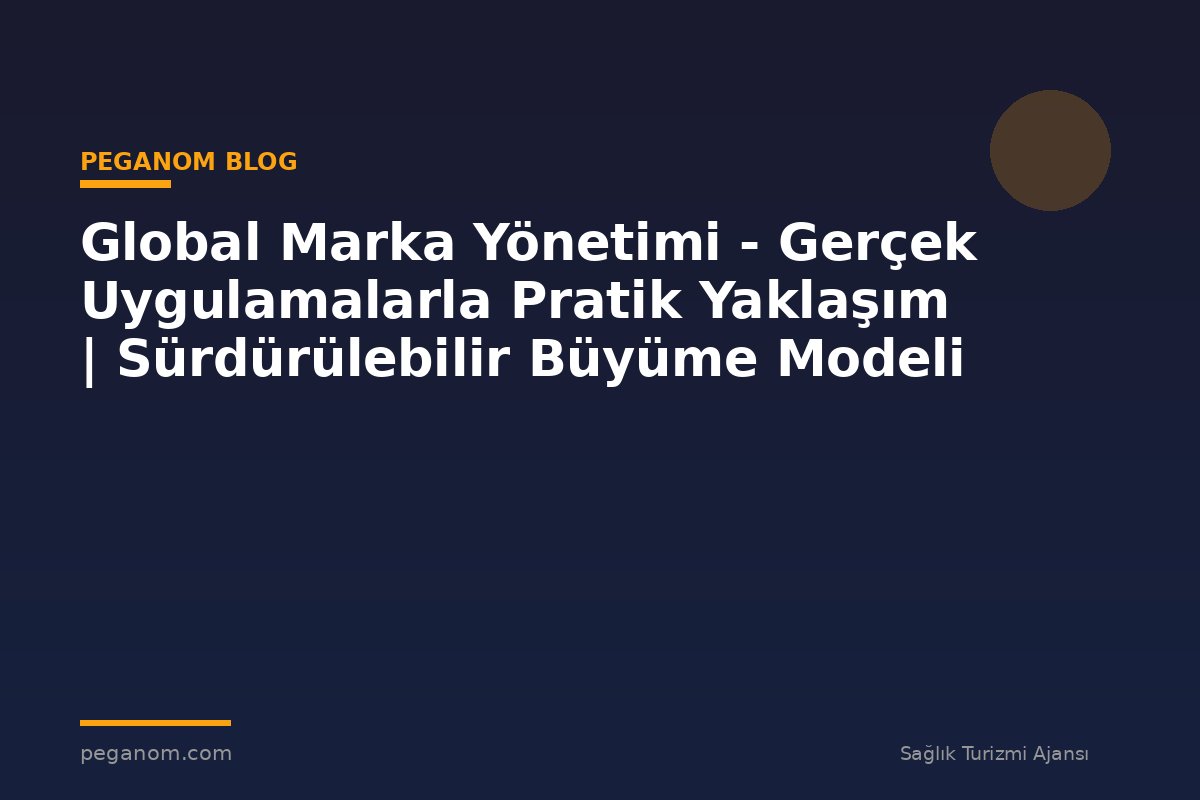 Global Marka Yönetimi - Gerçek Uygulamalarla Pratik Yaklaşım | Sürdürülebilir Büyüme Modeli