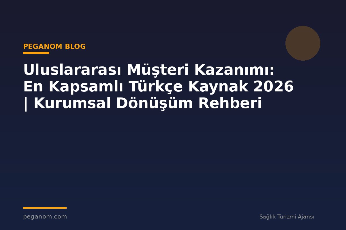Uluslararası Müşteri Kazanımı: En Kapsamlı Türkçe Kaynak 2026 | Kurumsal Dönüşüm Rehberi