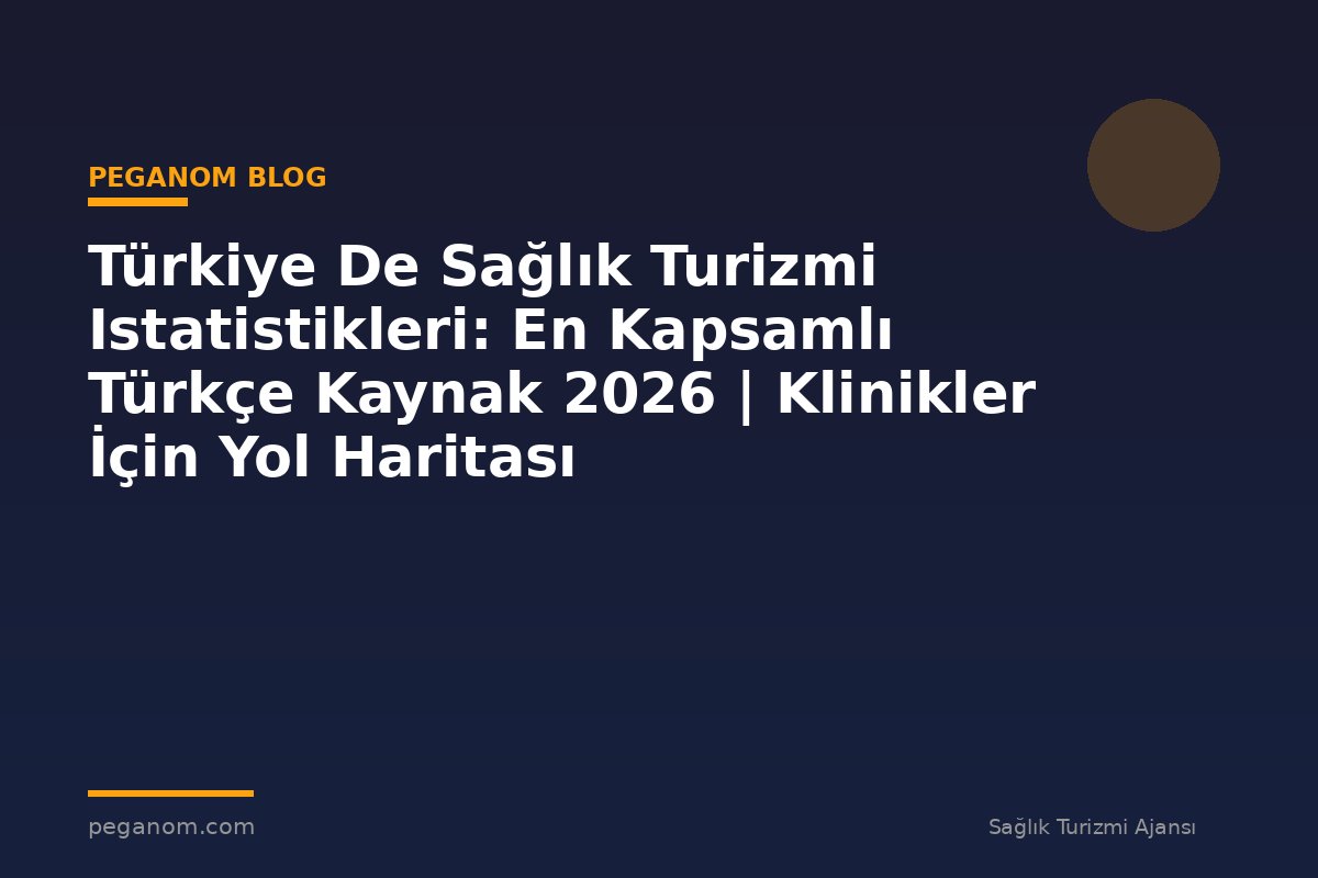 Türkiye De Sağlık Turizmi Istatistikleri: En Kapsamlı Türkçe Kaynak 2026 | Klinikler İçin Yol Haritası