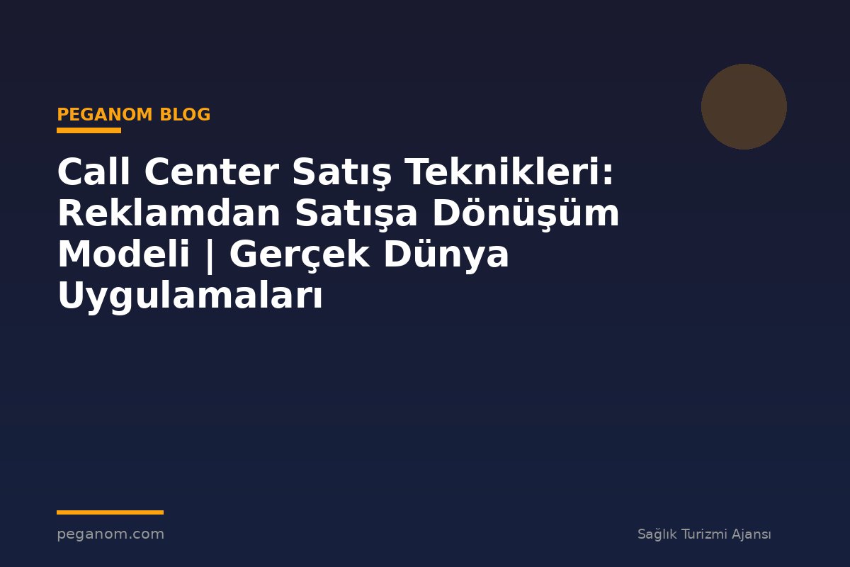 Call Center Satış Teknikleri: Reklamdan Satışa Dönüşüm Modeli | Gerçek Dünya Uygulamaları