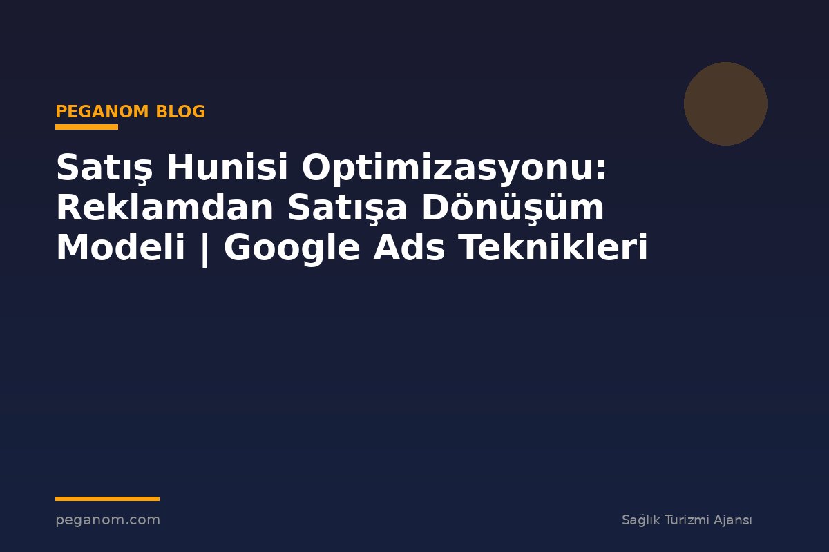 Satış Hunisi Optimizasyonu: Reklamdan Satışa Dönüşüm Modeli | Google Ads Teknikleri