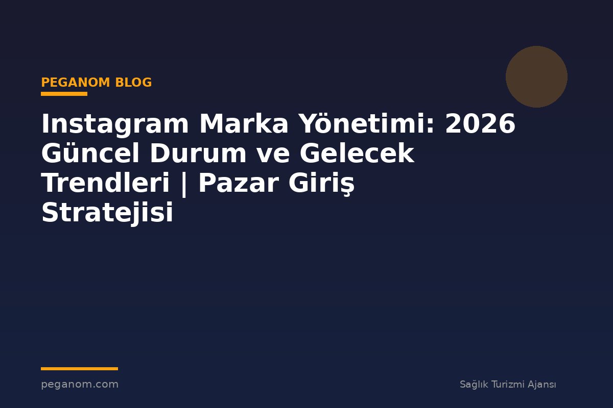 Instagram Marka Yönetimi: 2026 Güncel Durum ve Gelecek Trendleri | Pazar Giriş Stratejisi