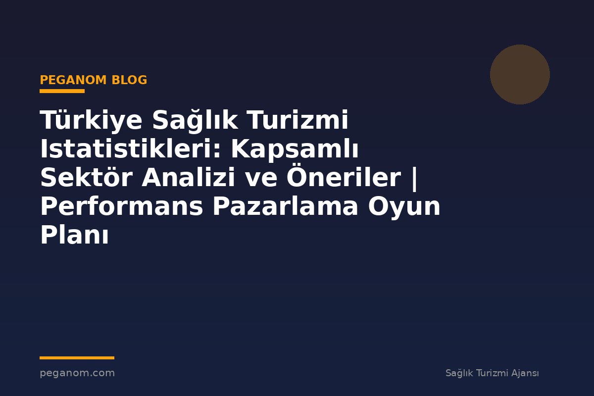 Türkiye Sağlık Turizmi Istatistikleri: Kapsamlı Sektör Analizi ve Öneriler | Performans Pazarlama Oyun Planı