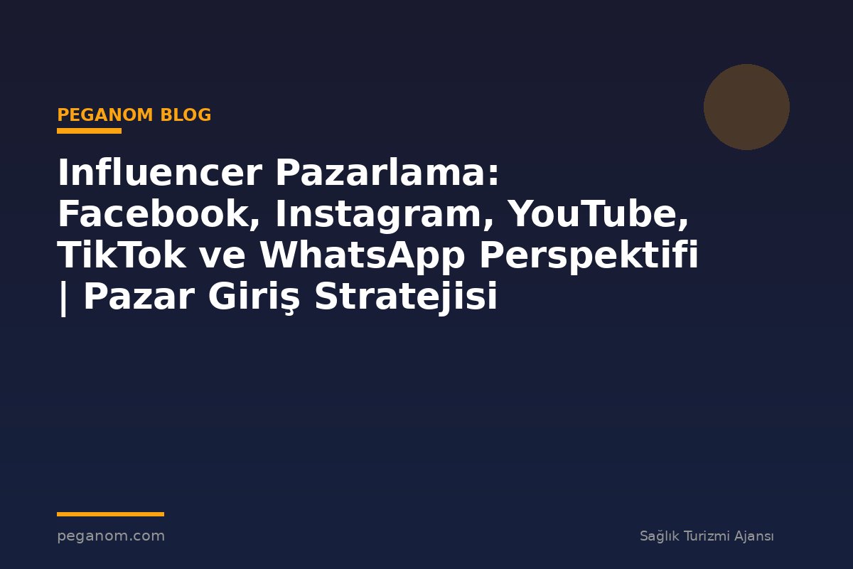 Influencer Pazarlama: Facebook, Instagram, YouTube, TikTok ve WhatsApp Perspektifi | Pazar Giriş Stratejisi