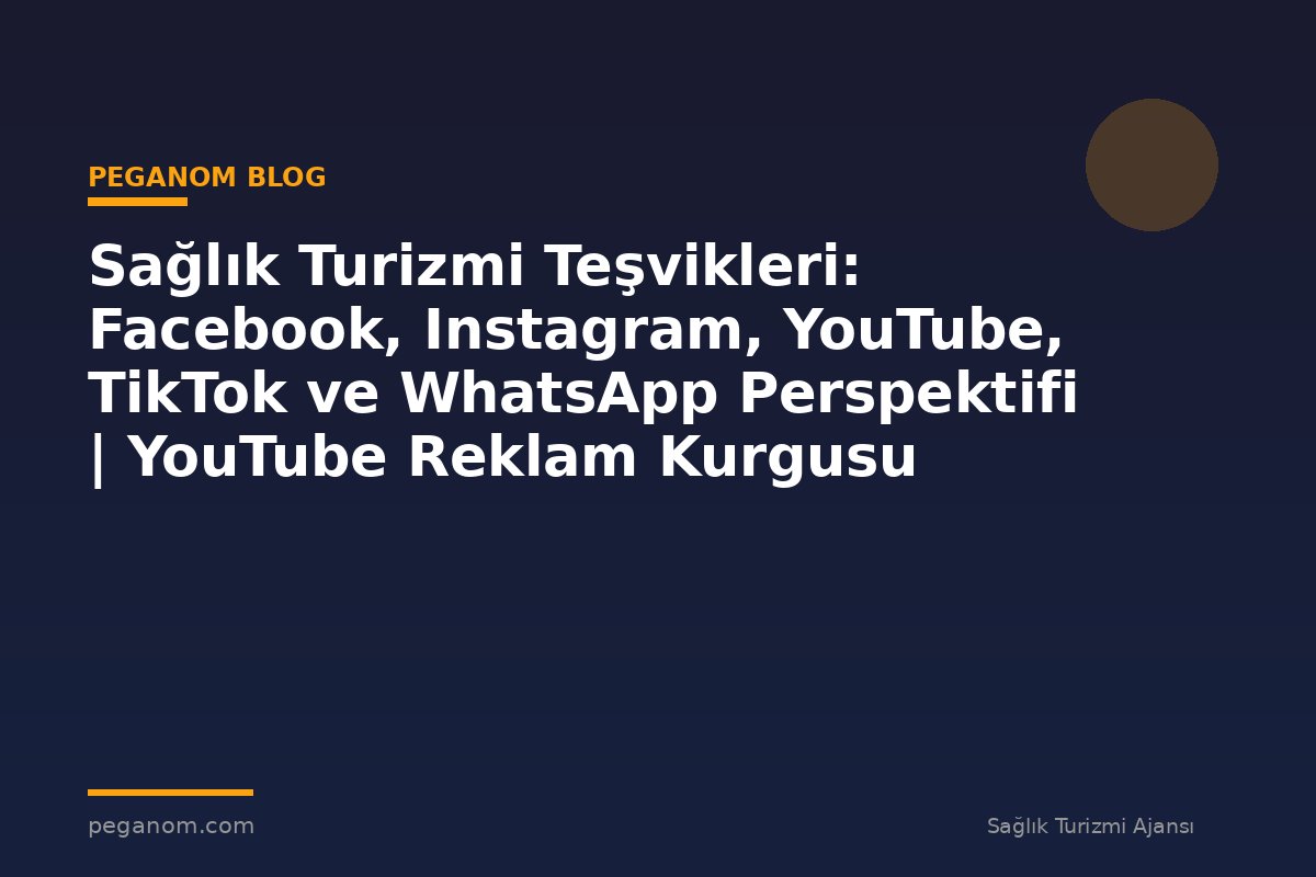 Sağlık Turizmi Teşvikleri: Facebook, Instagram, YouTube, TikTok ve WhatsApp Perspektifi | YouTube Reklam Kurgusu
