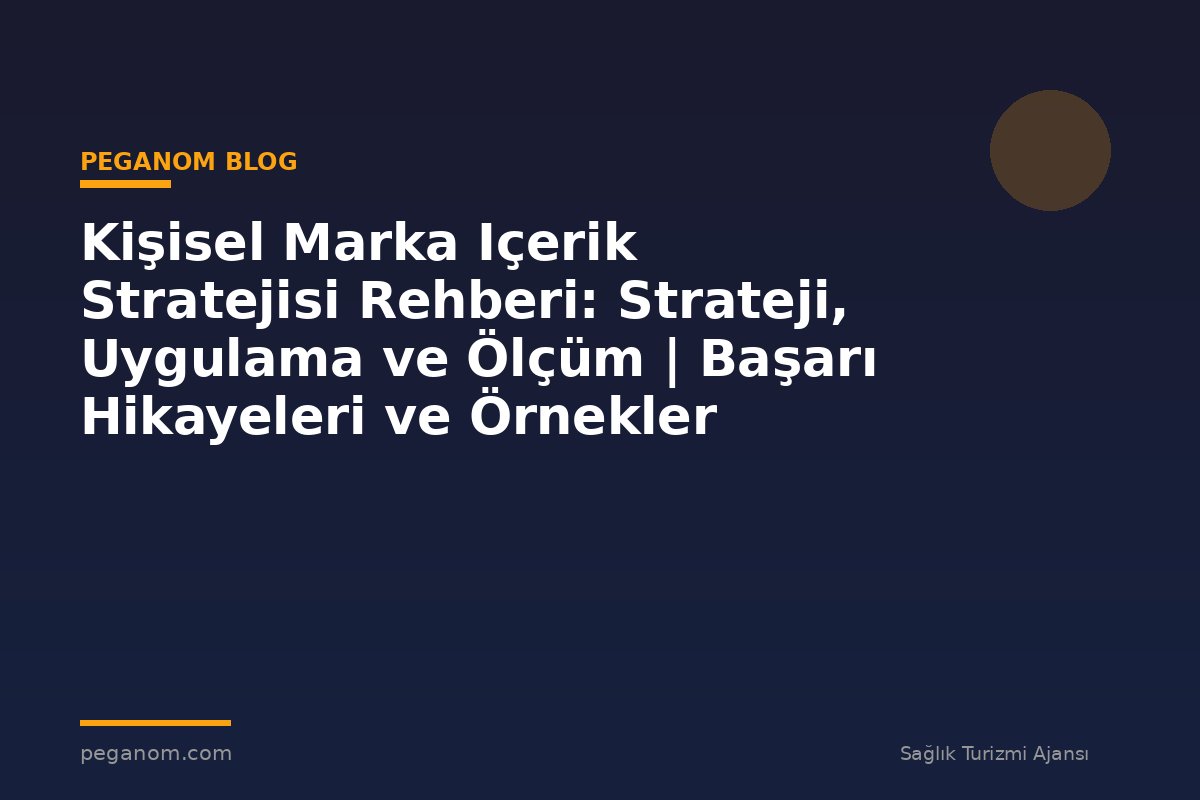 Kişisel Marka Içerik Stratejisi Rehberi: Strateji, Uygulama ve Ölçüm | Başarı Hikayeleri ve Örnekler