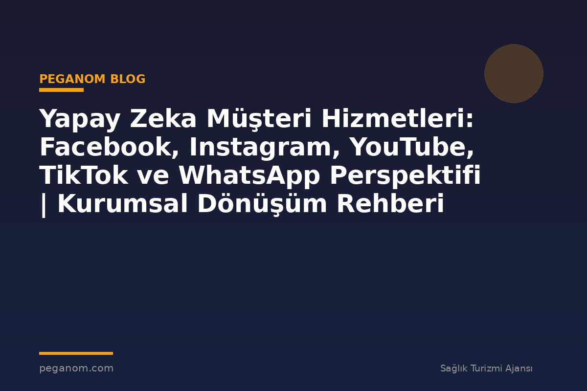 Yapay Zeka Müşteri Hizmetleri: Facebook, Instagram, YouTube, TikTok ve WhatsApp Perspektifi | Kurumsal Dönüşüm Rehberi