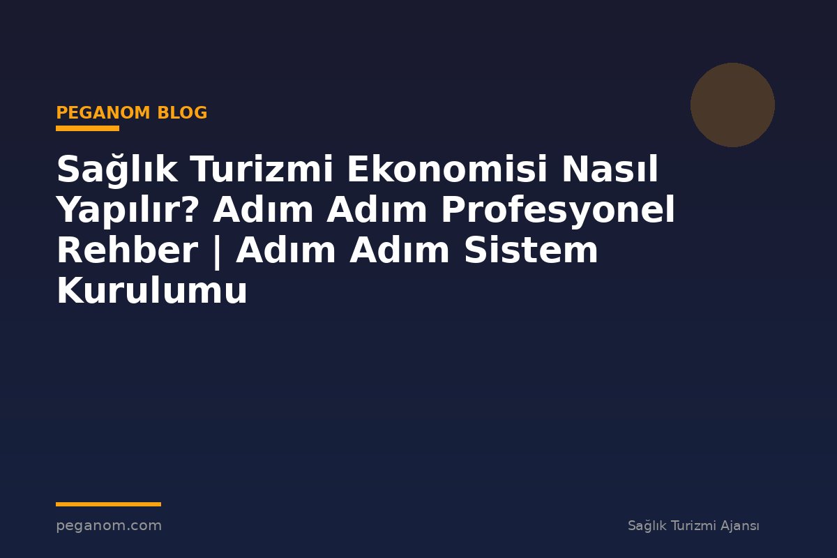 Sağlık Turizmi Ekonomisi Nasıl Yapılır? Adım Adım Profesyonel Rehber | Adım Adım Sistem Kurulumu