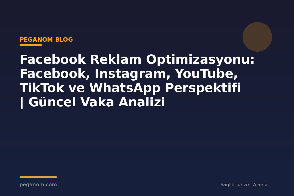 Facebook Reklam Optimizasyonu: Facebook, Instagram, YouTube, TikTok ve WhatsApp Perspektifi | Güncel Vaka Analizi