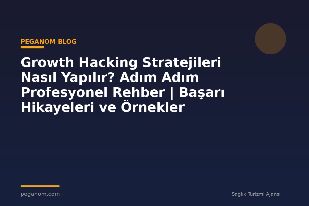 Growth Hacking Stratejileri Nasıl Yapılır? Adım Adım Profesyonel Rehber | Başarı Hikayeleri ve Örnekler