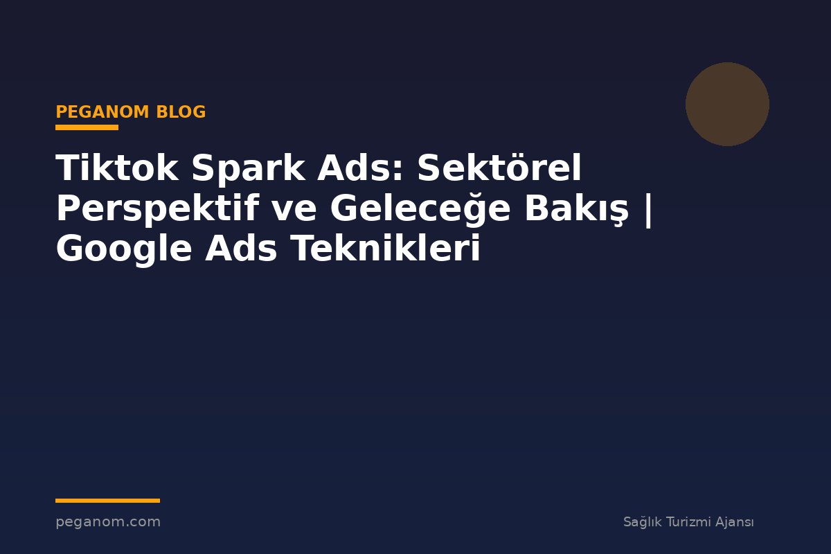 Tiktok Spark Ads: Sektörel Perspektif ve Geleceğe Bakış | Google Ads Teknikleri