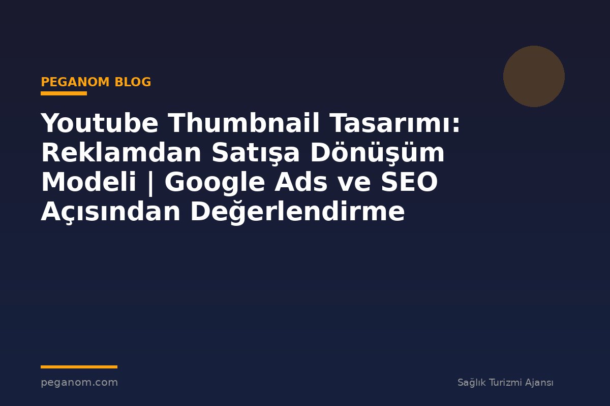 Youtube Thumbnail Tasarımı: Reklamdan Satışa Dönüşüm Modeli | Google Ads ve SEO Açısından Değerlendirme