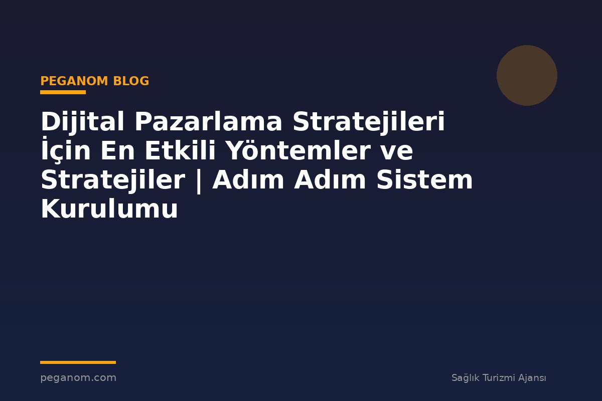 Dijital Pazarlama Stratejileri İçin En Etkili Yöntemler ve Stratejiler | Adım Adım Sistem Kurulumu