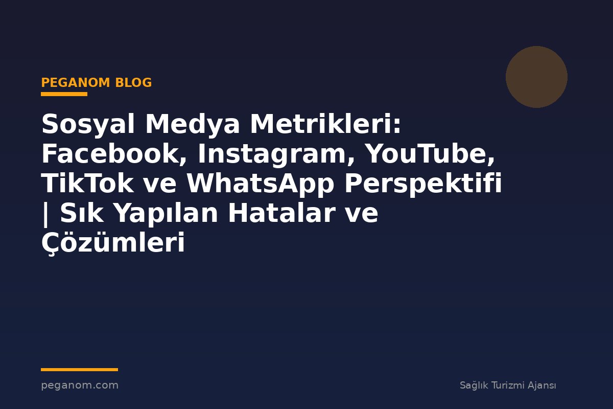 Sosyal Medya Metrikleri: Facebook, Instagram, YouTube, TikTok ve WhatsApp Perspektifi | Sık Yapılan Hatalar ve Çözümleri