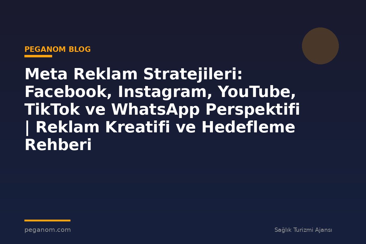 Meta Reklam Stratejileri: Facebook, Instagram, YouTube, TikTok ve WhatsApp Perspektifi | Reklam Kreatifi ve Hedefleme Rehberi