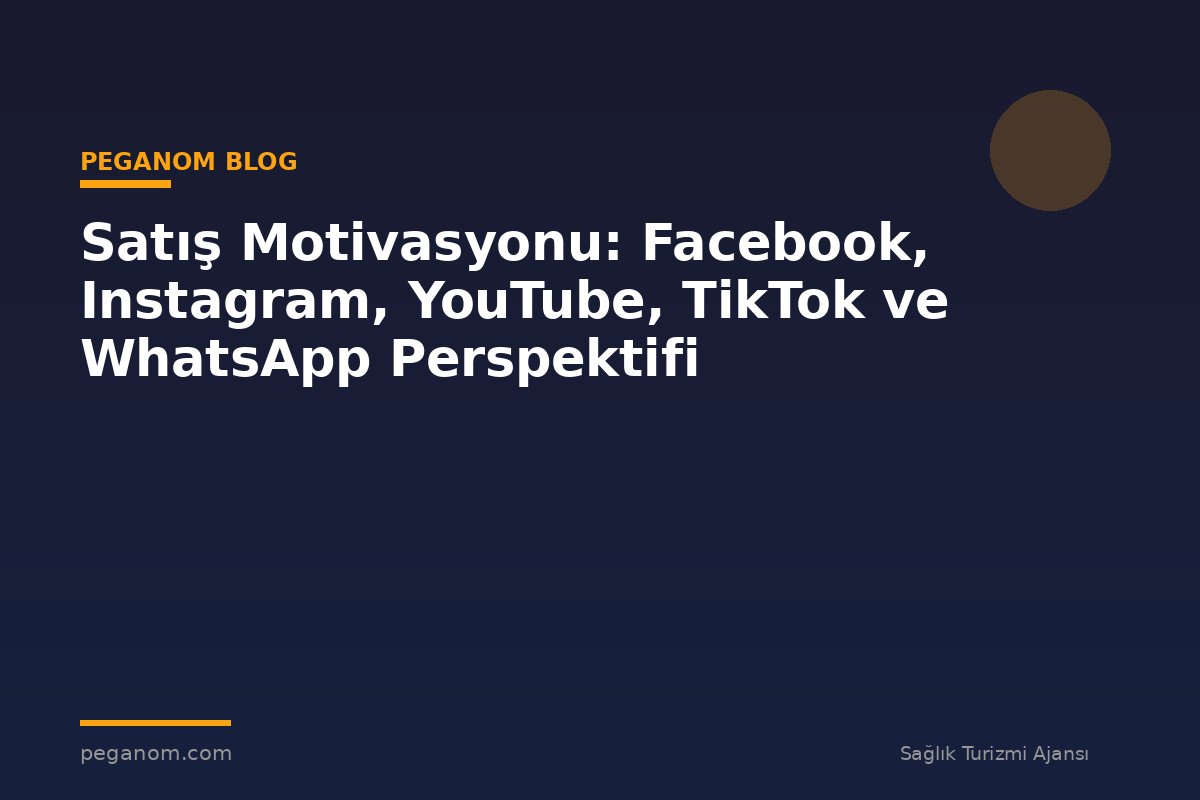 Satış Motivasyonu: Facebook, Instagram, YouTube, TikTok ve WhatsApp Perspektifi
