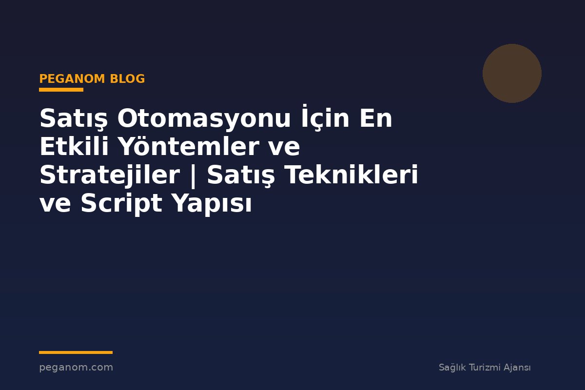Satış Otomasyonu İçin En Etkili Yöntemler ve Stratejiler | Satış Teknikleri ve Script Yapısı