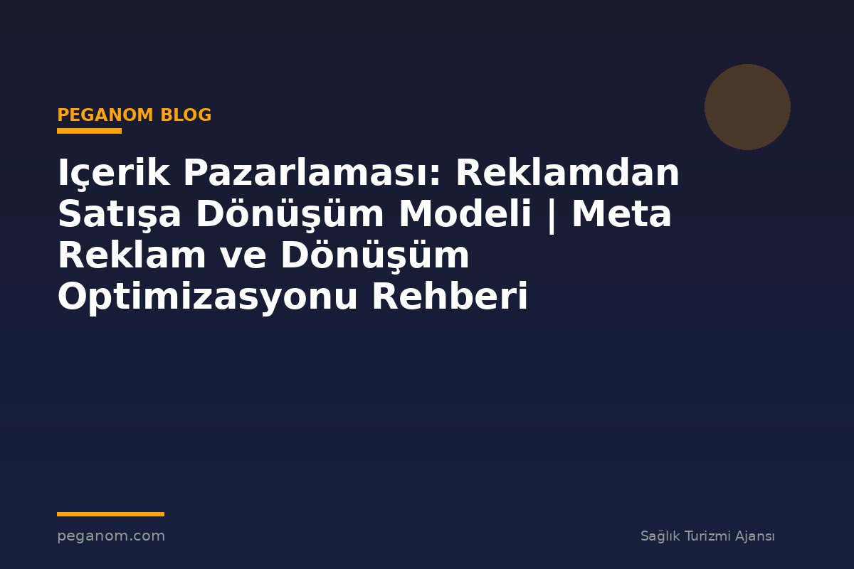 Içerik Pazarlaması: Reklamdan Satışa Dönüşüm Modeli | Meta Reklam ve Dönüşüm Optimizasyonu Rehberi