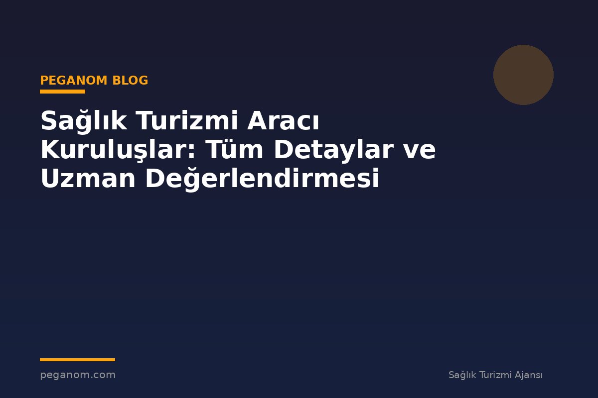 Sağlık Turizmi Aracı Kuruluşlar: Tüm Detaylar ve Uzman Değerlendirmesi