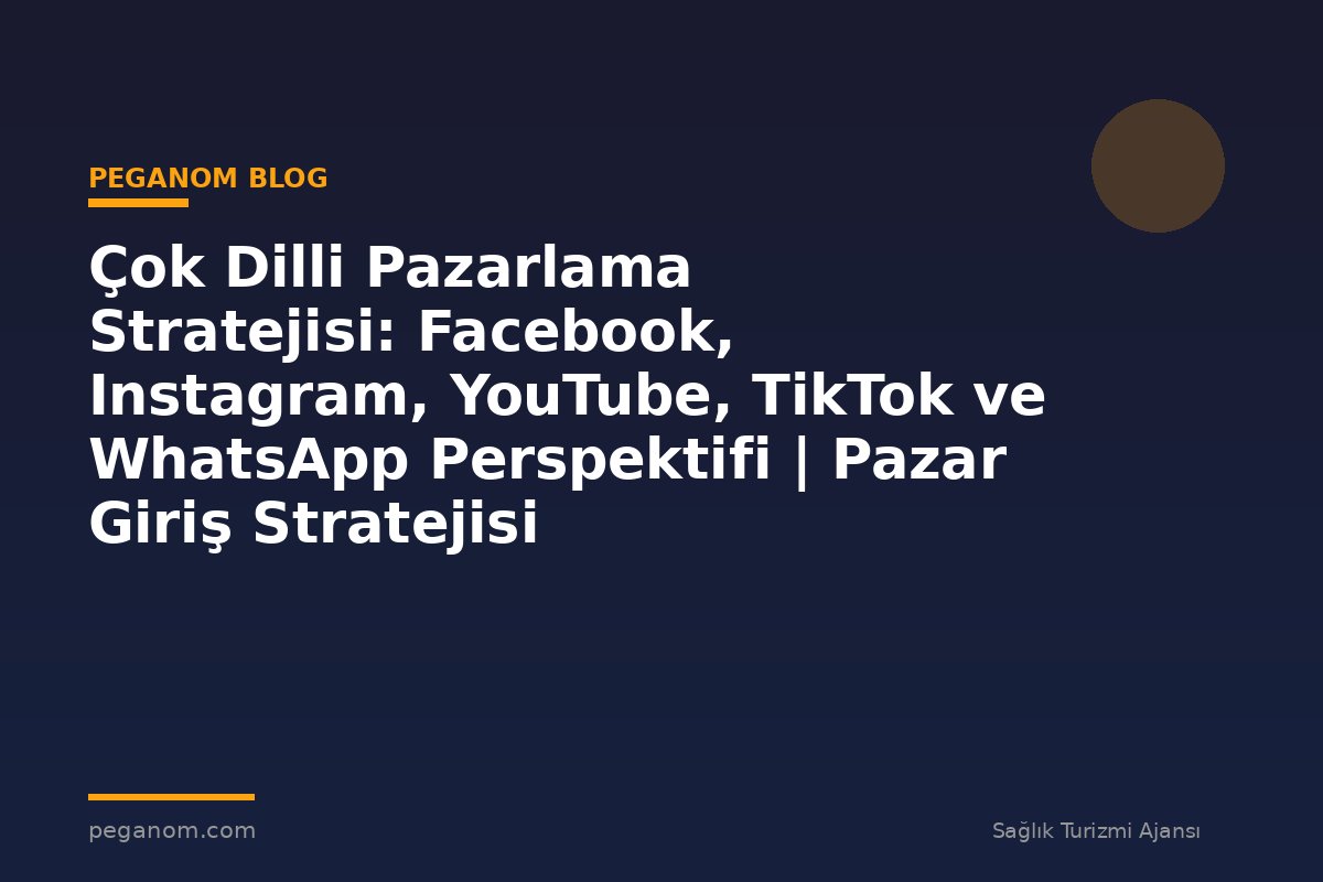 Çok Dilli Pazarlama Stratejisi: Facebook, Instagram, YouTube, TikTok ve WhatsApp Perspektifi | Pazar Giriş Stratejisi