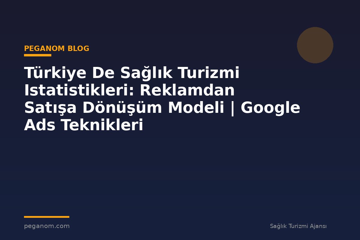 Türkiye De Sağlık Turizmi Istatistikleri: Reklamdan Satışa Dönüşüm Modeli | Google Ads Teknikleri