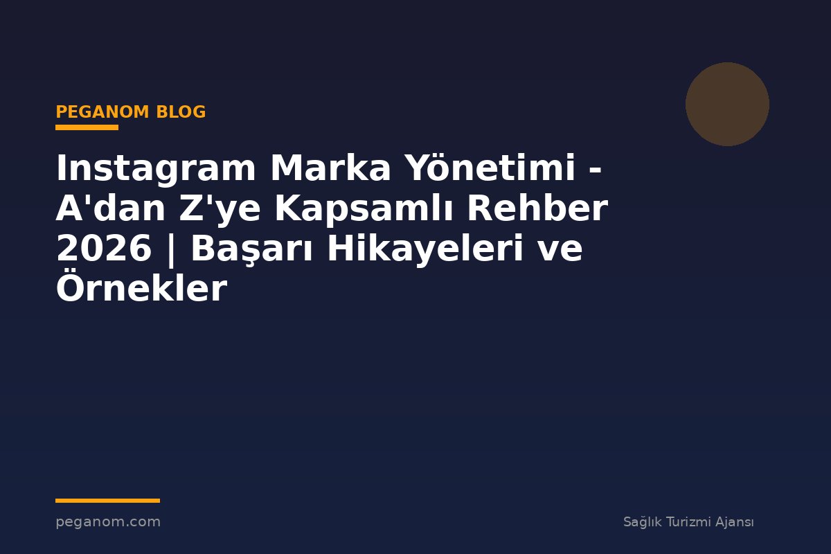 Instagram Marka Yönetimi - A'dan Z'ye Kapsamlı Rehber 2026 | Başarı Hikayeleri ve Örnekler