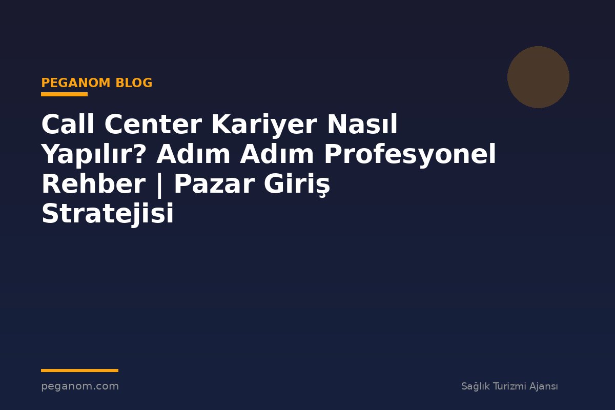 Call Center Kariyer Nasıl Yapılır? Adım Adım Profesyonel Rehber | Pazar Giriş Stratejisi