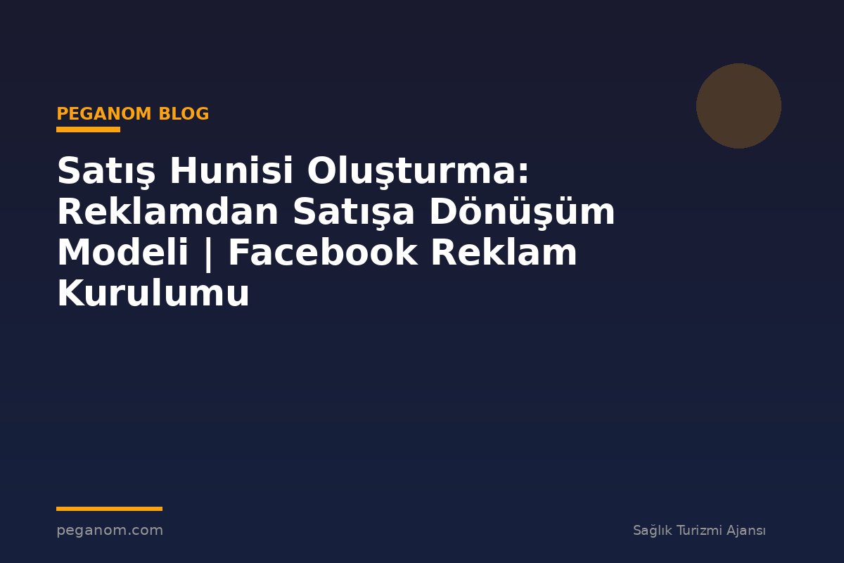 Satış Hunisi Oluşturma: Reklamdan Satışa Dönüşüm Modeli | Facebook Reklam Kurulumu