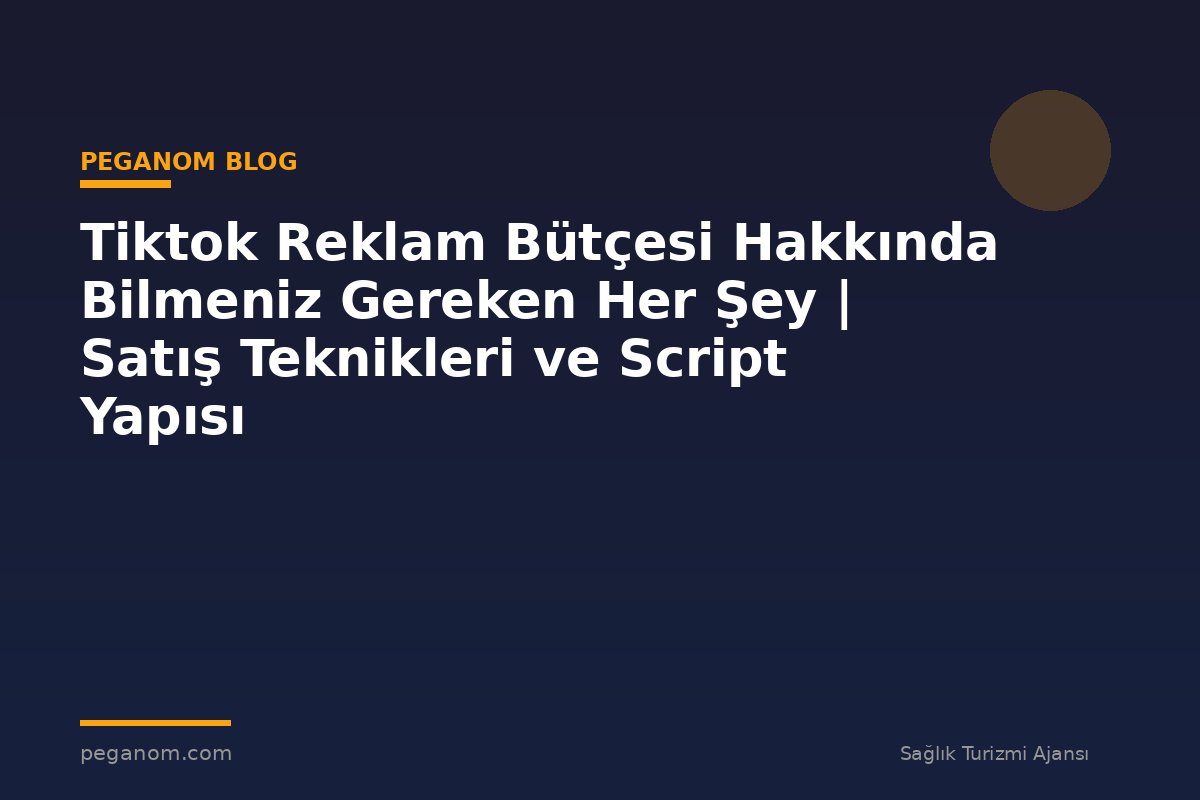 Tiktok Reklam Bütçesi Hakkında Bilmeniz Gereken Her Şey | Satış Teknikleri ve Script Yapısı