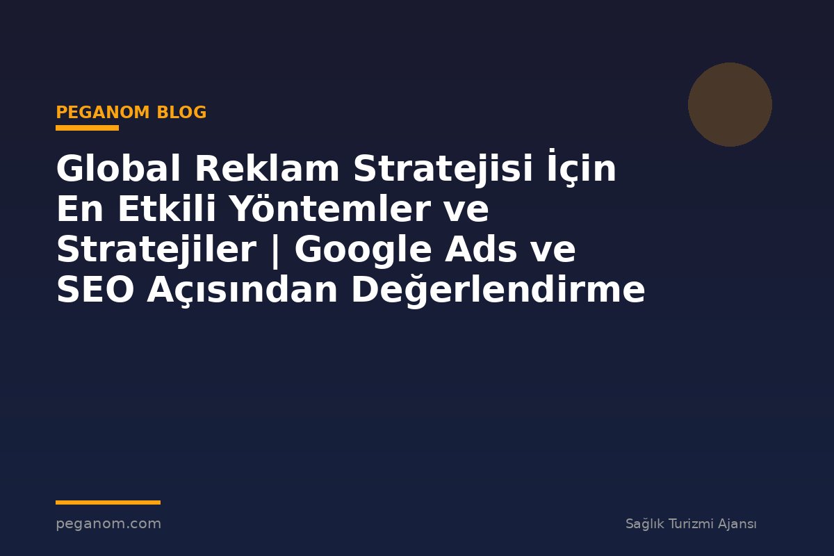 Global Reklam Stratejisi İçin En Etkili Yöntemler ve Stratejiler | Google Ads ve SEO Açısından Değerlendirme