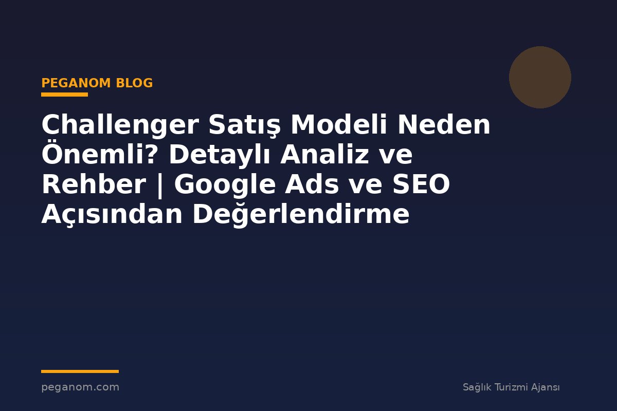 Challenger Satış Modeli Neden Önemli? Detaylı Analiz ve Rehber | Google Ads ve SEO Açısından Değerlendirme