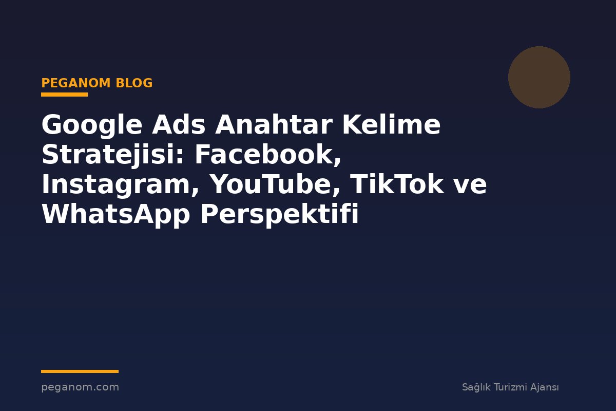 Google Ads Anahtar Kelime Stratejisi: Facebook, Instagram, YouTube, TikTok ve WhatsApp Perspektifi