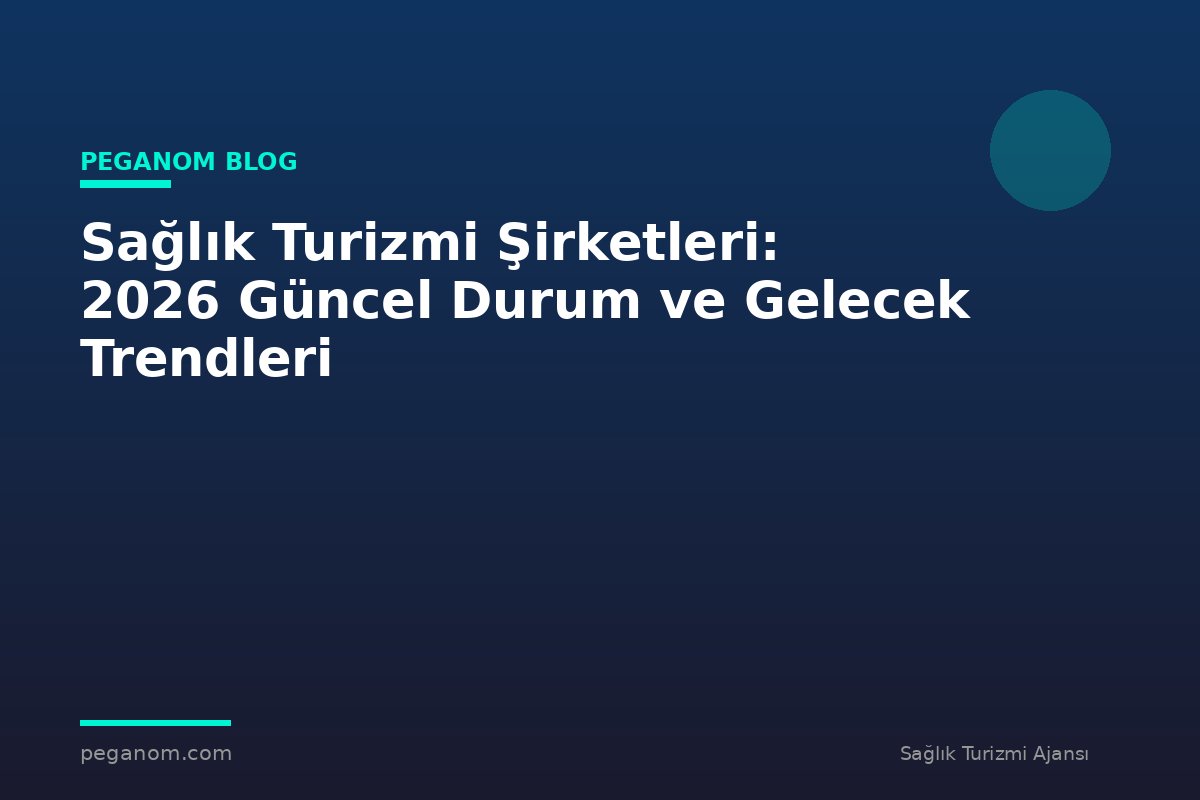 Sağlık Turizmi Şirketleri: 2026 Güncel Durum ve Gelecek Trendleri