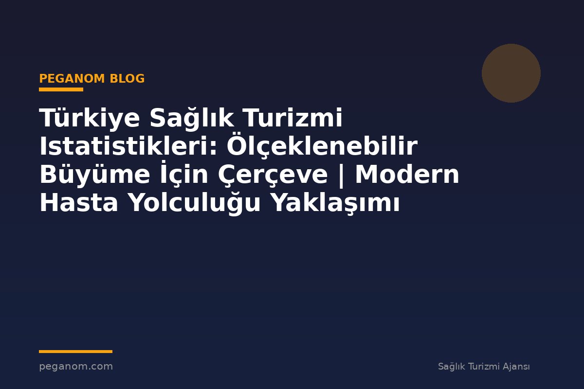 Türkiye Sağlık Turizmi Istatistikleri: Ölçeklenebilir Büyüme İçin Çerçeve | Modern Hasta Yolculuğu Yaklaşımı