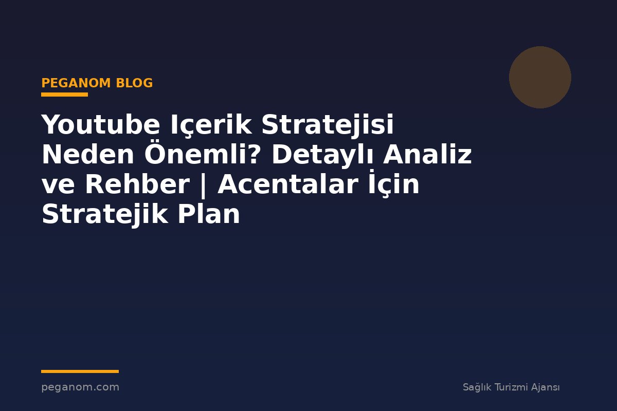 Youtube Içerik Stratejisi Neden Önemli? Detaylı Analiz ve Rehber | Acentalar İçin Stratejik Plan