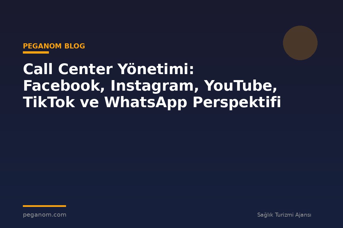 Call Center Yönetimi: Facebook, Instagram, YouTube, TikTok ve WhatsApp Perspektifi