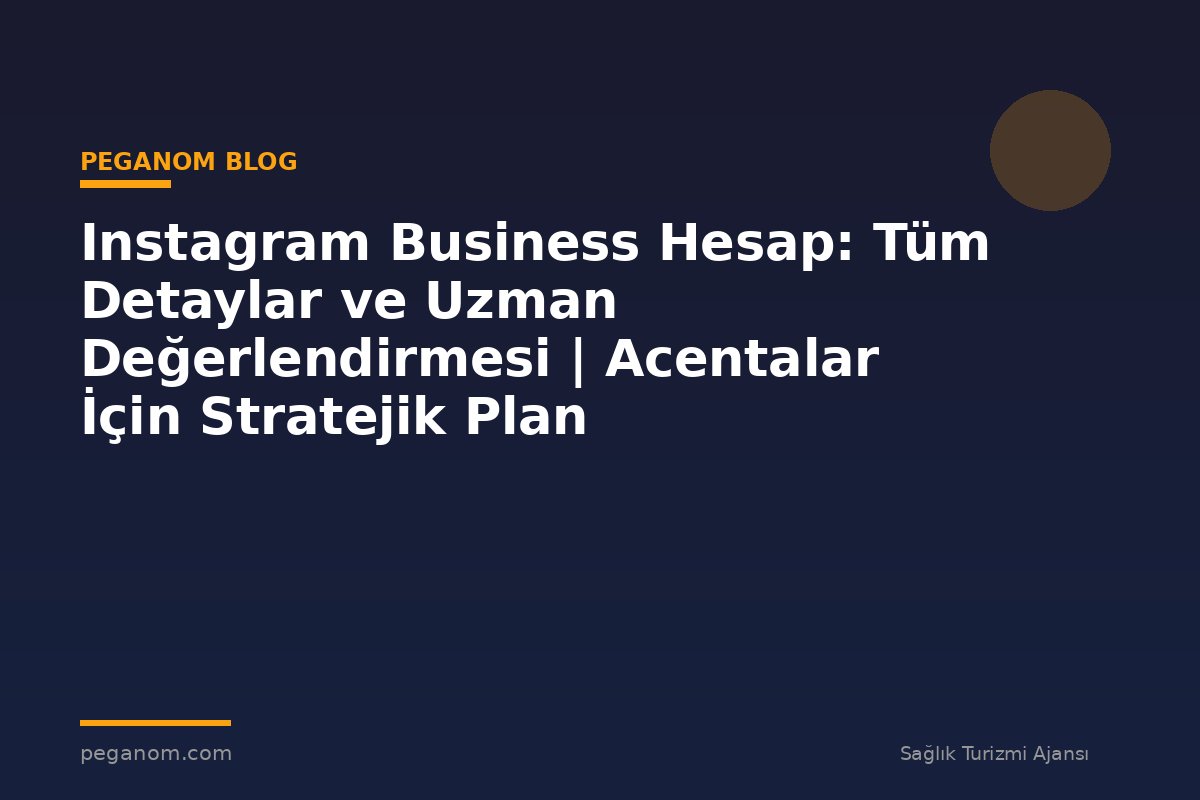 Instagram Business Hesap: Tüm Detaylar ve Uzman Değerlendirmesi | Acentalar İçin Stratejik Plan