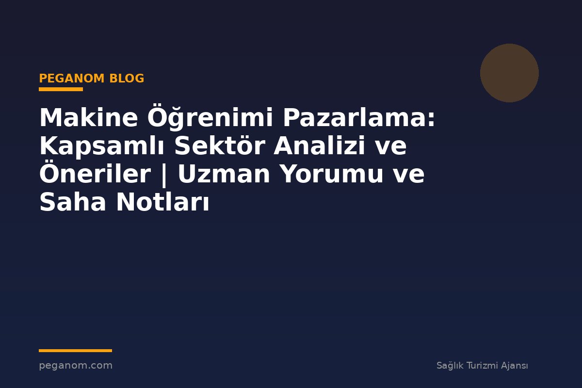 Makine Öğrenimi Pazarlama: Kapsamlı Sektör Analizi ve Öneriler | Uzman Yorumu ve Saha Notları